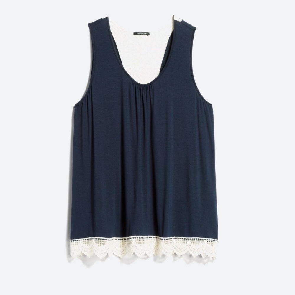 Papermoon Lonni crochet back knit tank